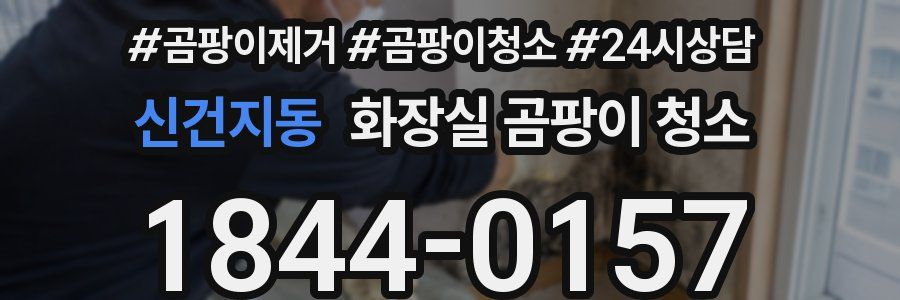 신건지동 화장실 곰팡이 청소