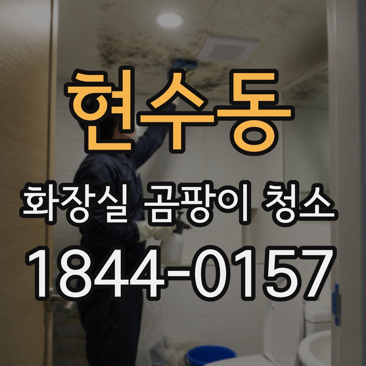 현수동 화장실 곰팡이 청소
