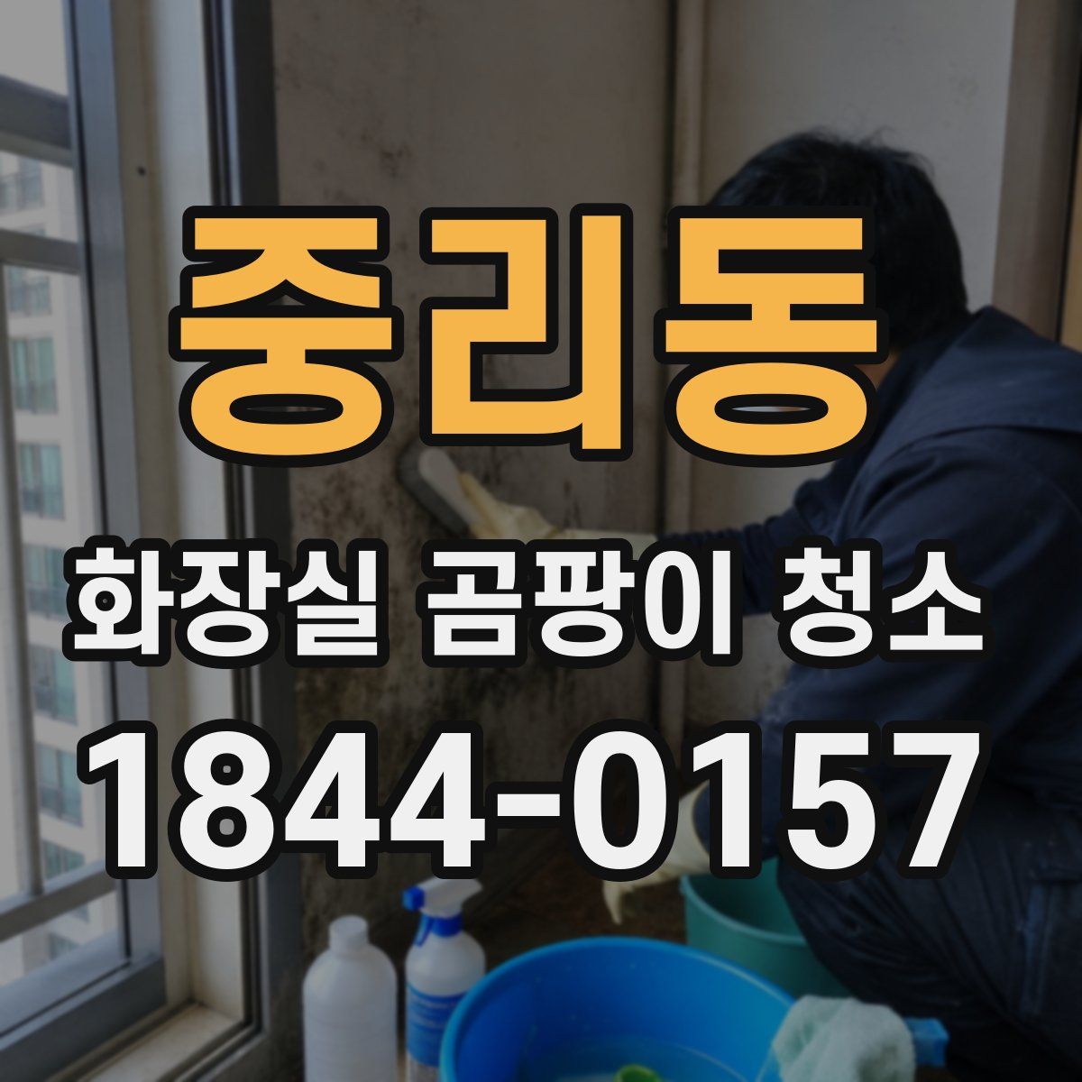중리동 화장실 곰팡이 청소