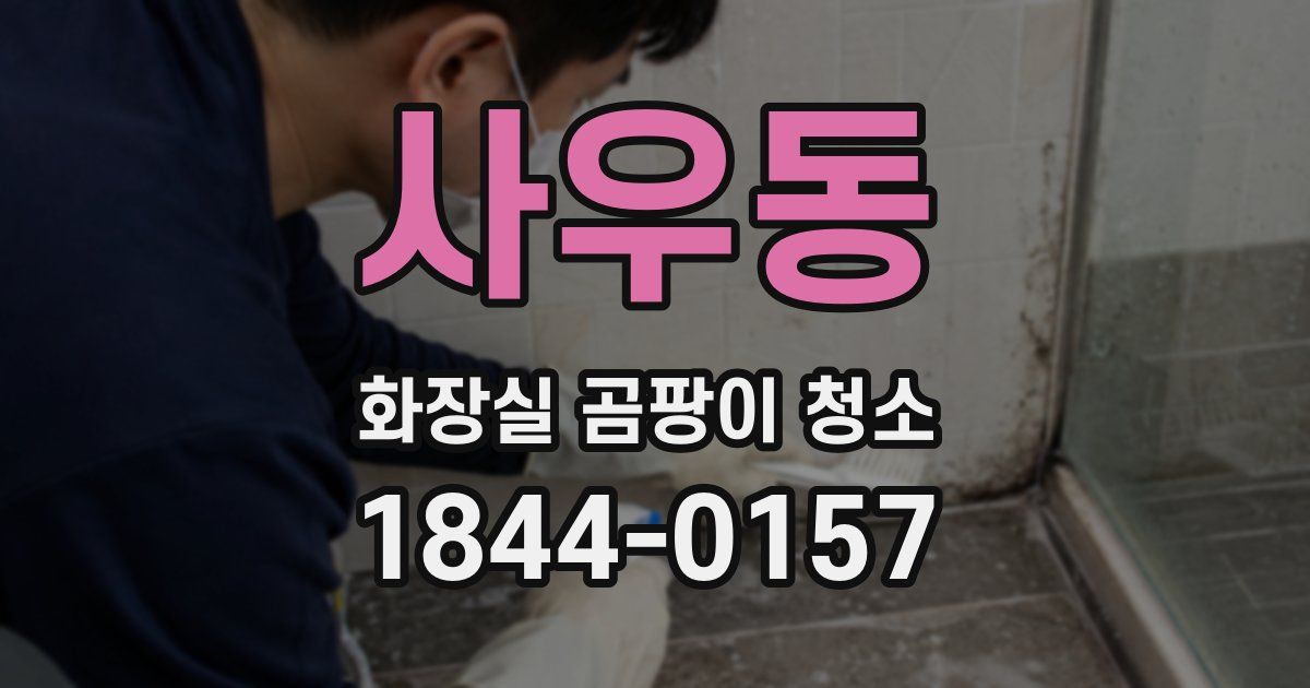 사우동 화장실 곰팡이 청소