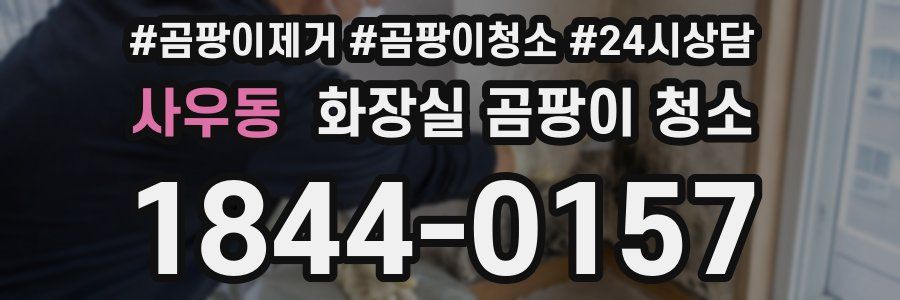 사우동 화장실 곰팡이 청소