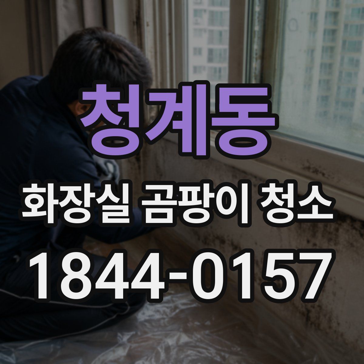 청계동 화장실 곰팡이 청소