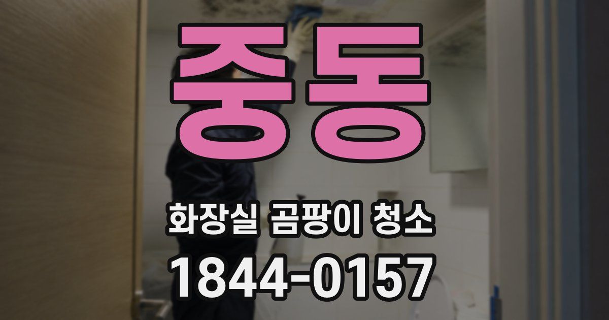 중동 화장실 곰팡이 청소