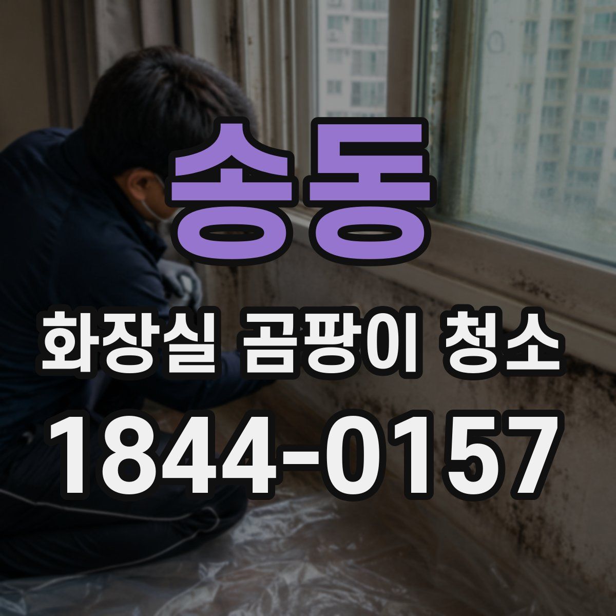 송동 화장실 곰팡이 청소