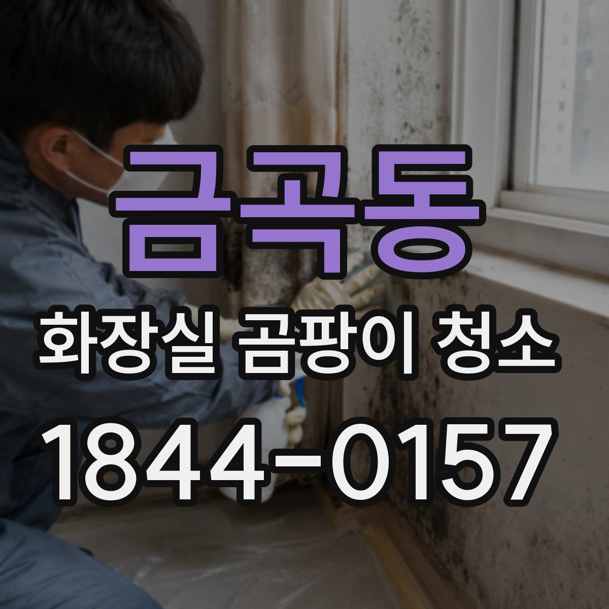 금곡동 화장실 곰팡이 청소