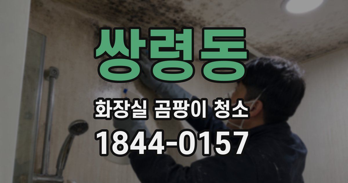 쌍령동 화장실 곰팡이 청소
