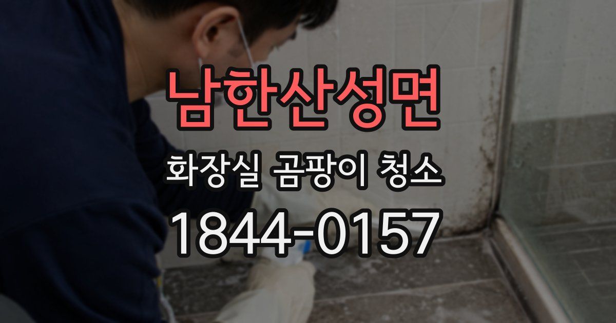 남한산성면 화장실 곰팡이 청소