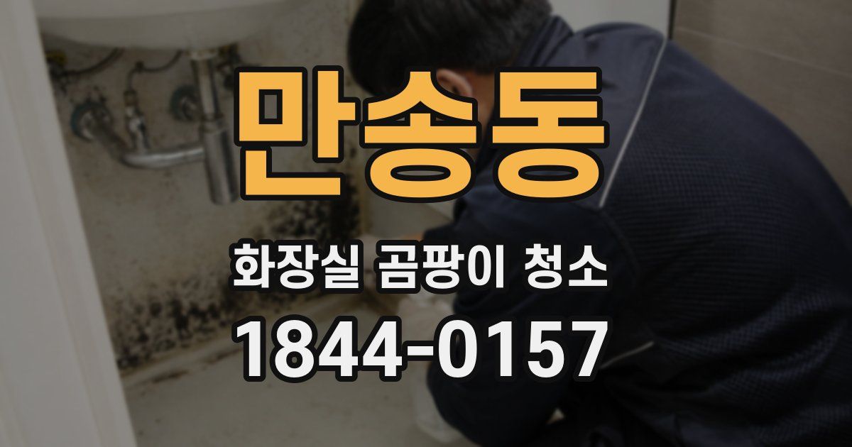 만송동 화장실 곰팡이 청소