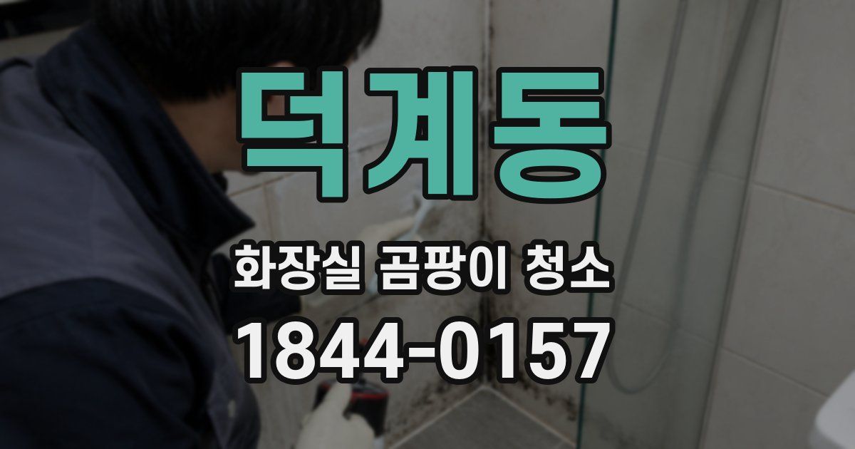 덕계동 화장실 곰팡이 청소