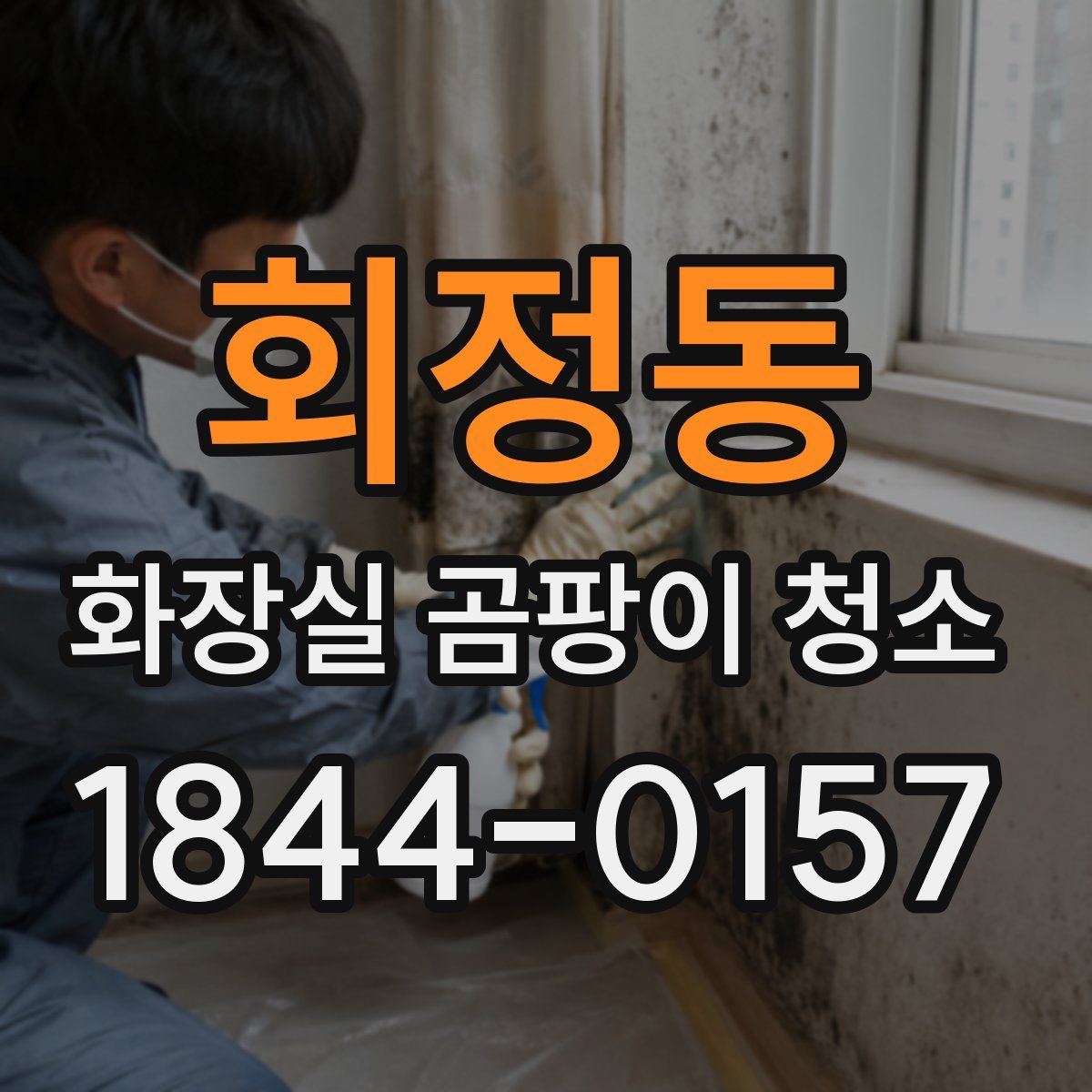 회정동 화장실 곰팡이 청소