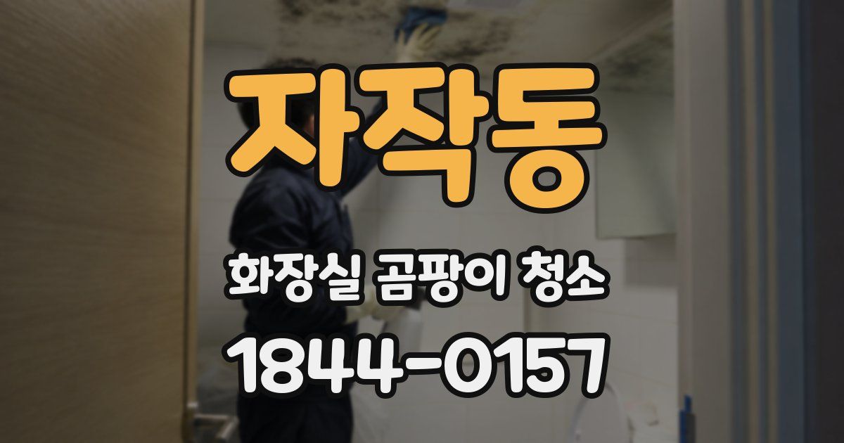 자작동 화장실 곰팡이 청소
