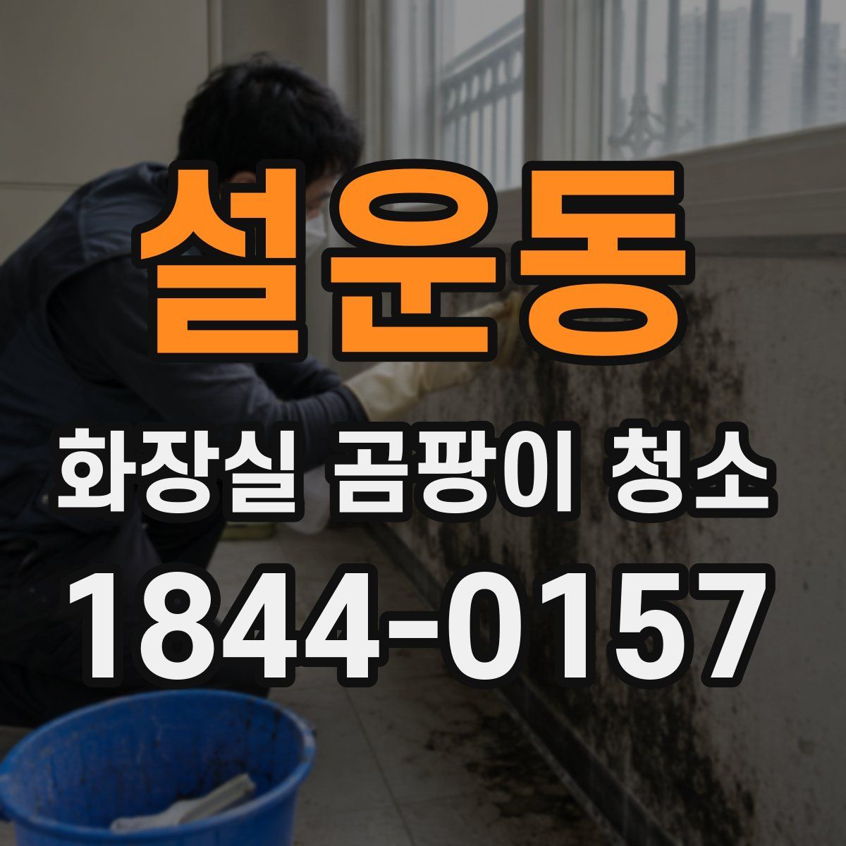 설운동 화장실 곰팡이 청소