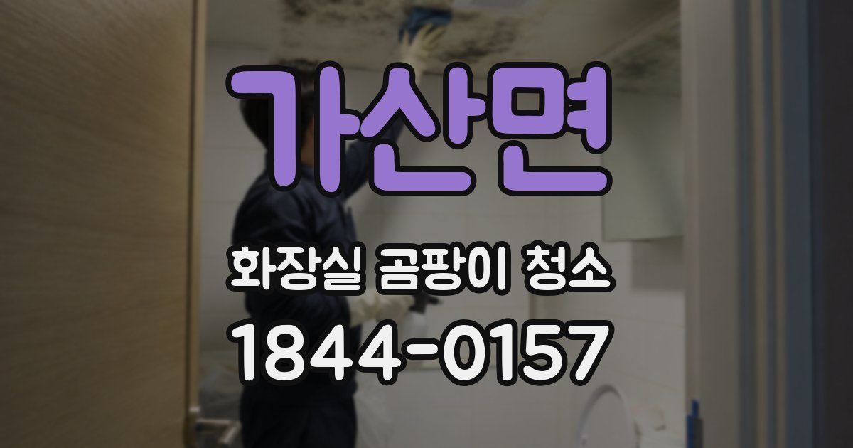 가산면 화장실 곰팡이 청소