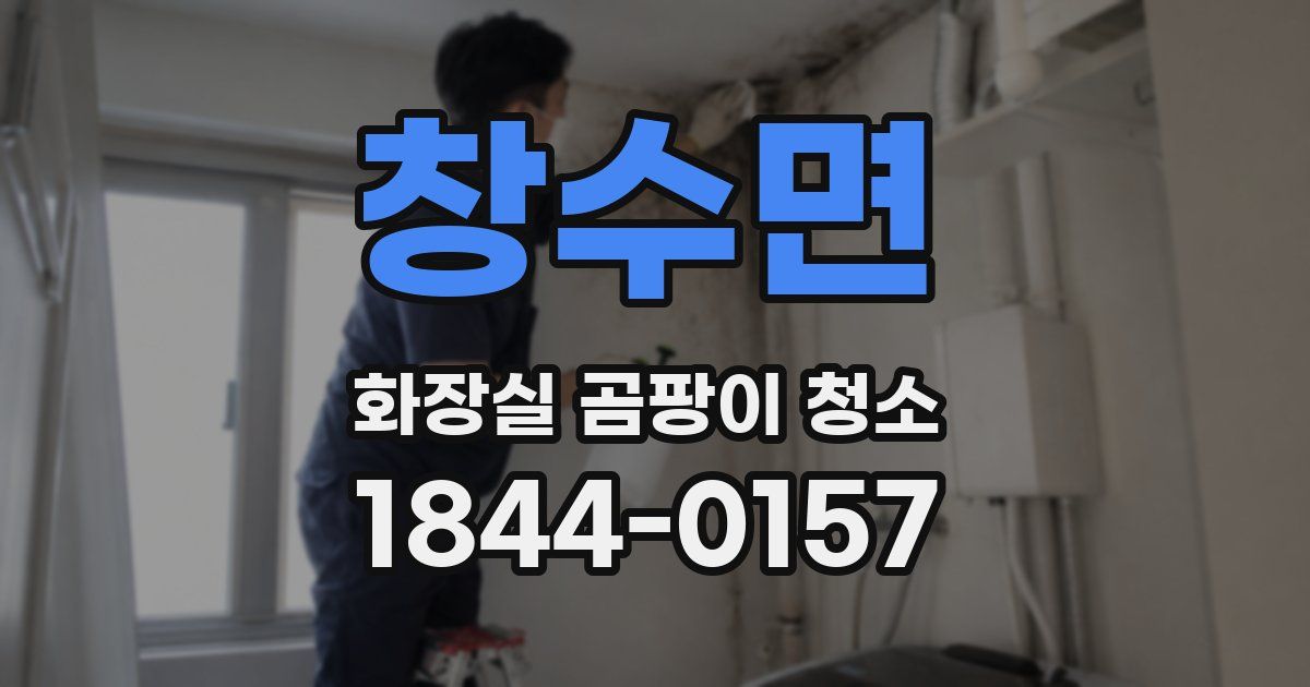 창수면 화장실 곰팡이 청소