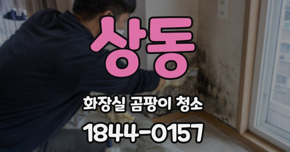 상동 화장실 곰팡이 청소