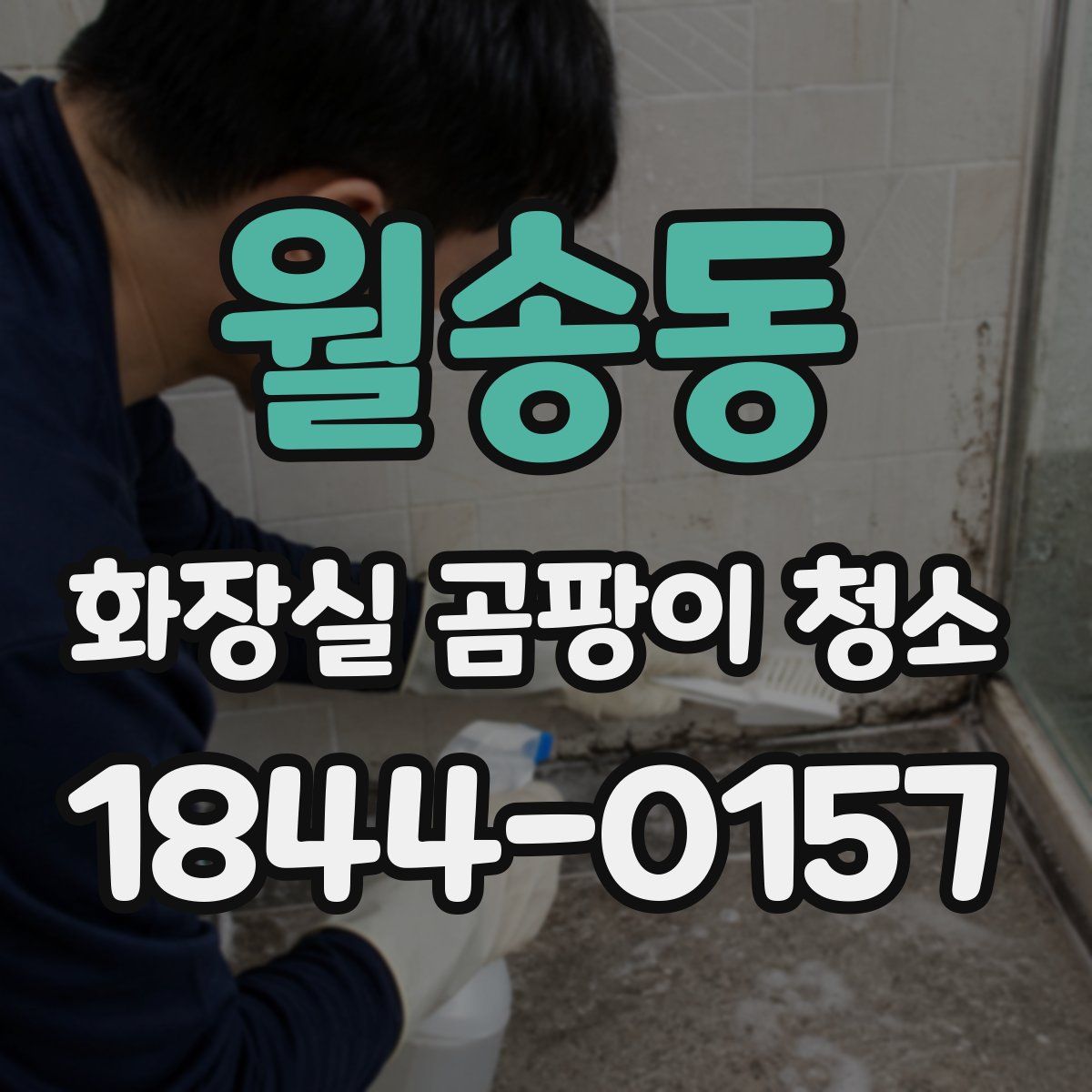월송동 화장실 곰팡이 청소