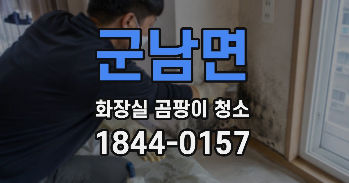 군남면 화장실 곰팡이 청소
