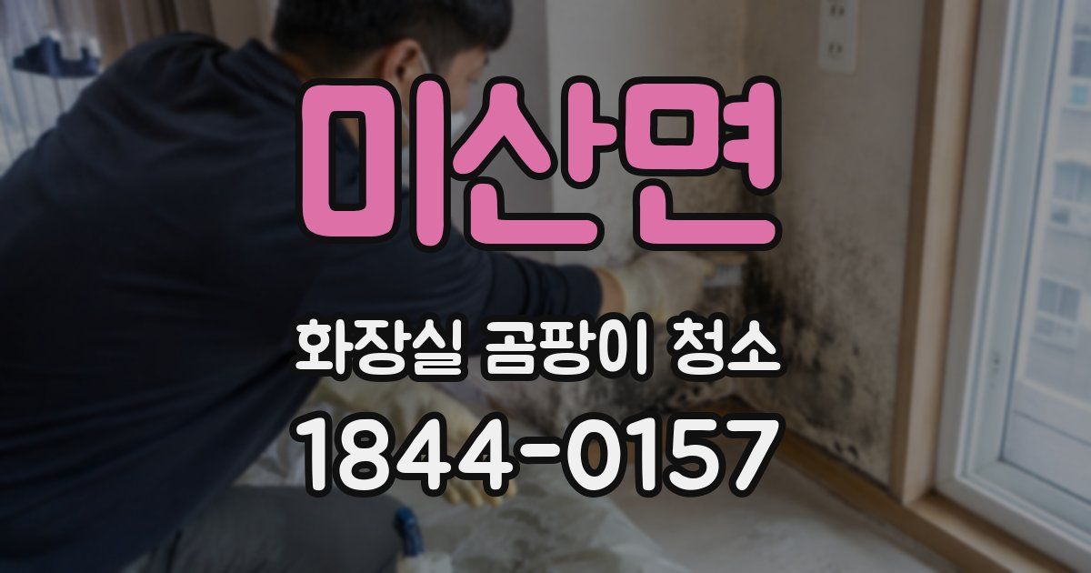 미산면 화장실 곰팡이 청소