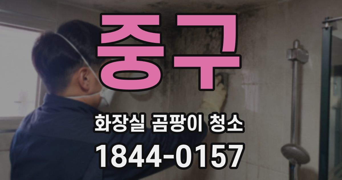 중구 화장실 곰팡이 청소