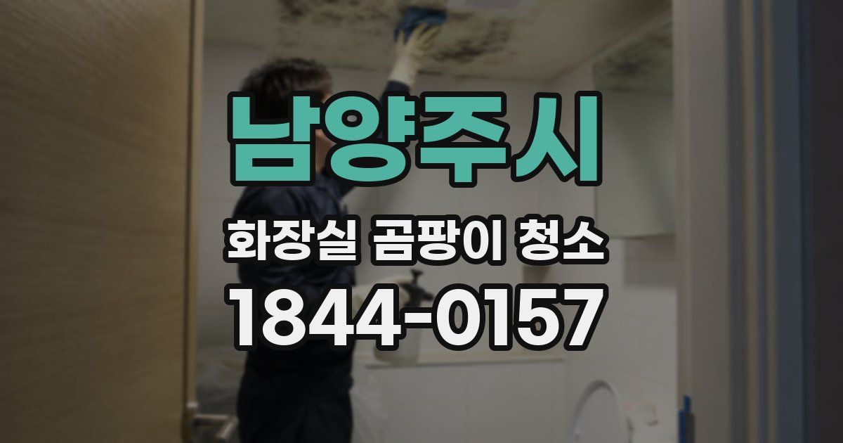 남양주시 화장실 곰팡이 청소