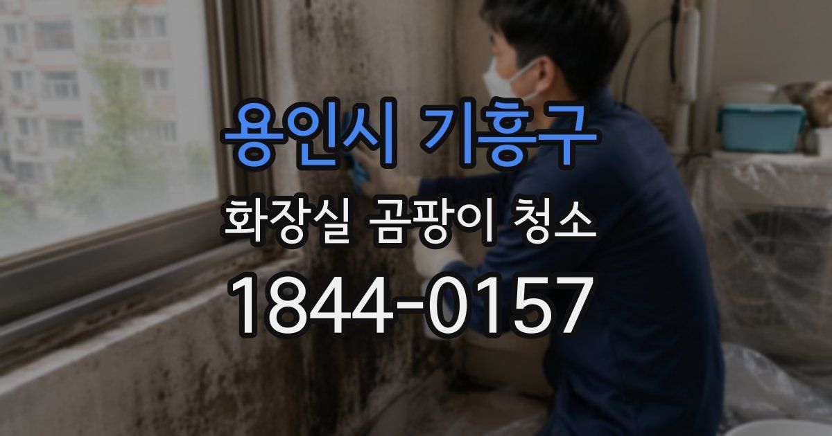용인시 기흥구 화장실 곰팡이 청소