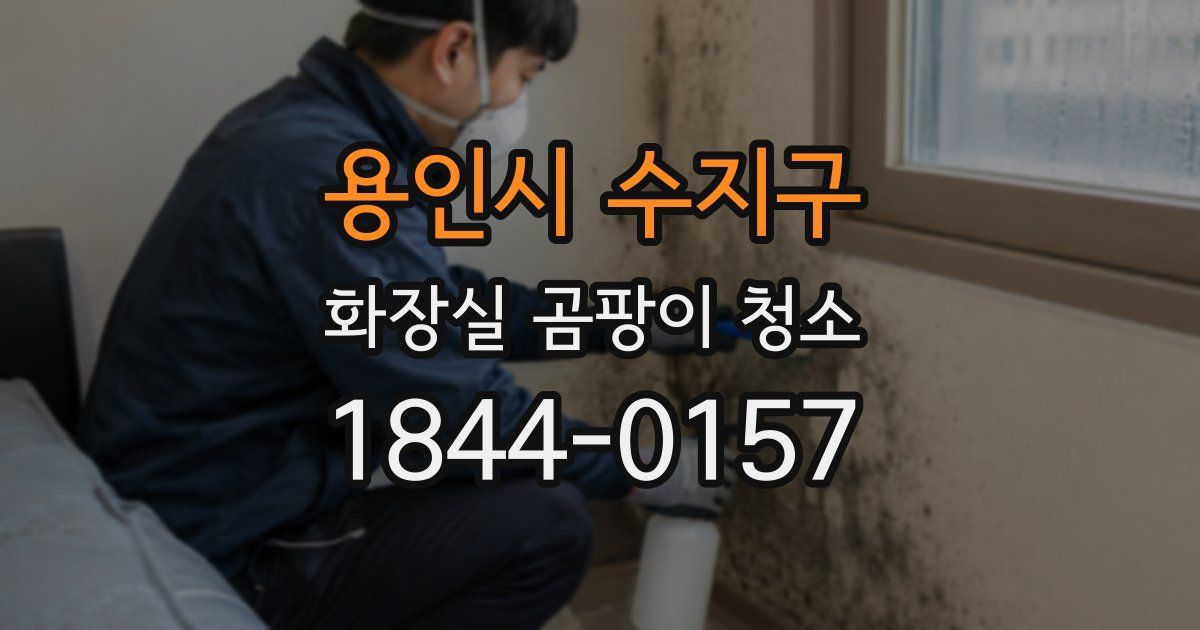 용인시 수지구 화장실 곰팡이 청소