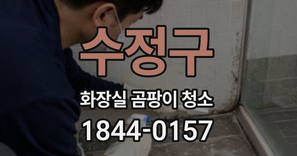 수정구 화장실 곰팡이 청소