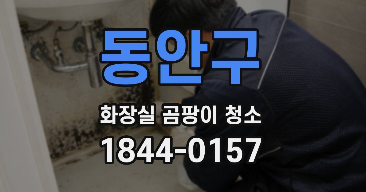동안구 화장실 곰팡이 청소