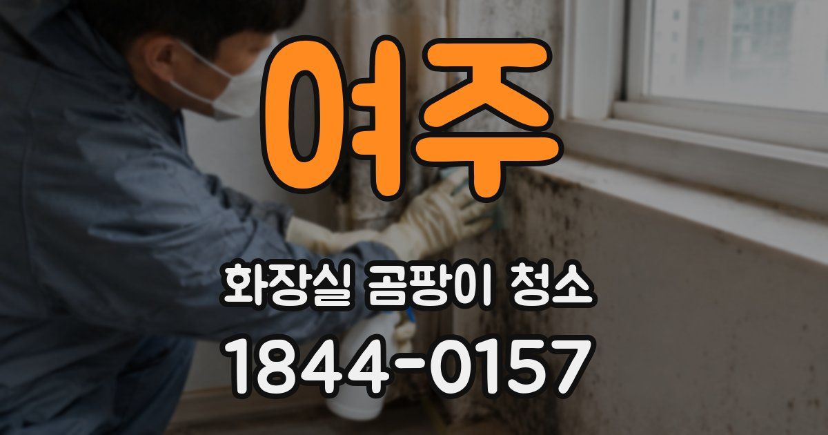 여주 화장실 곰팡이 청소