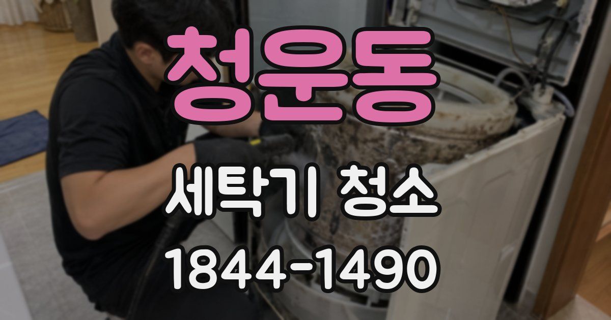 청운동 세탁기 청소