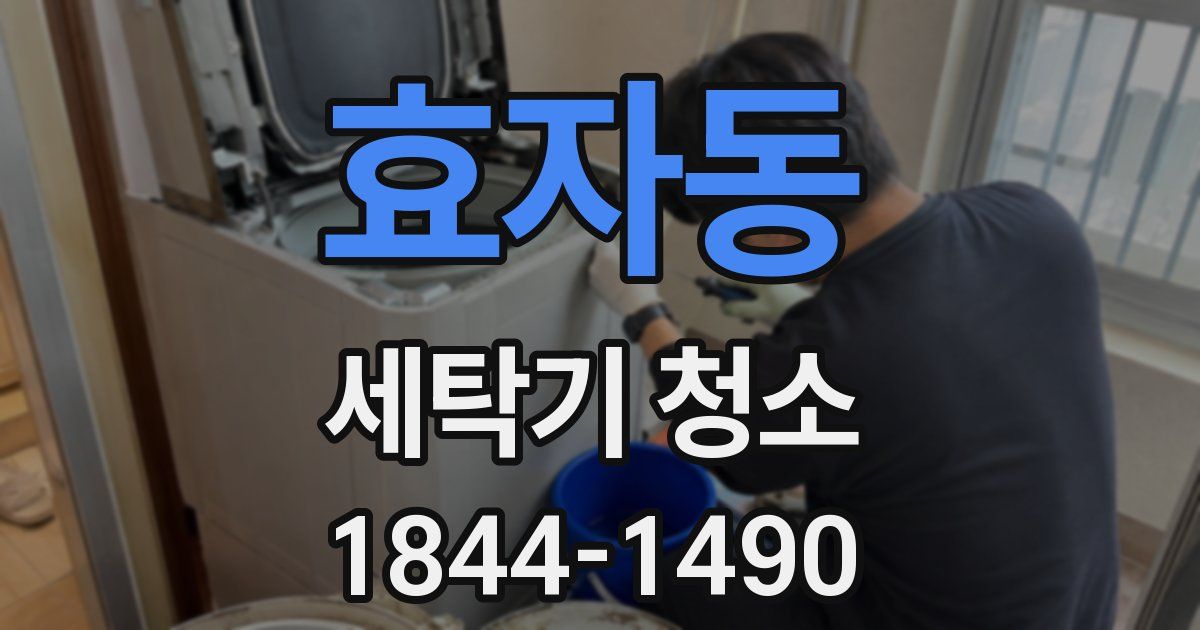 효자동 세탁기 청소