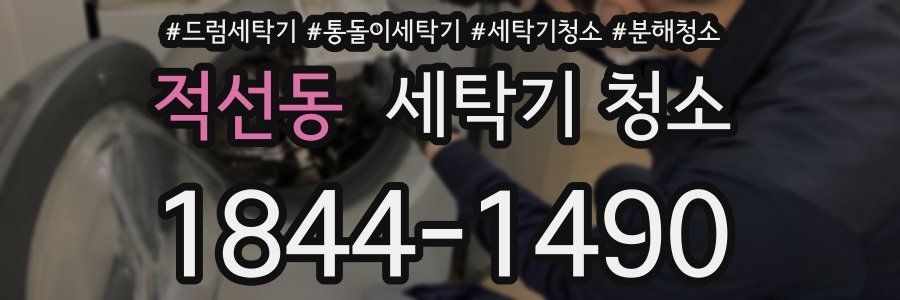 적선동 세탁기 청소