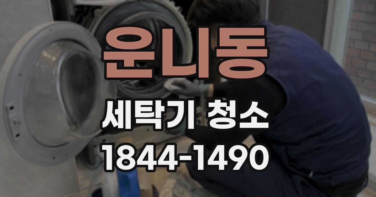 운니동 세탁기 청소