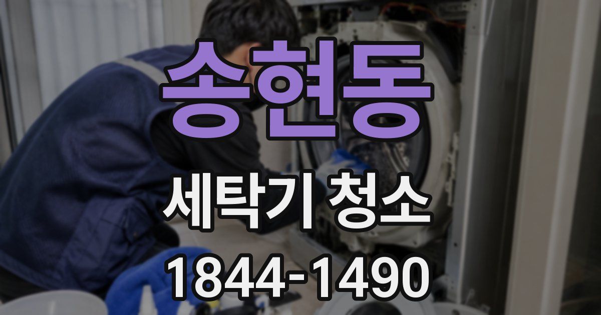 송현동 세탁기 청소