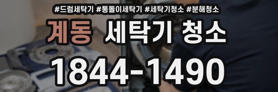 계동 세탁기 청소