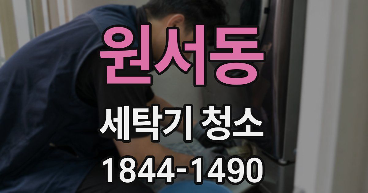 원서동 세탁기 청소