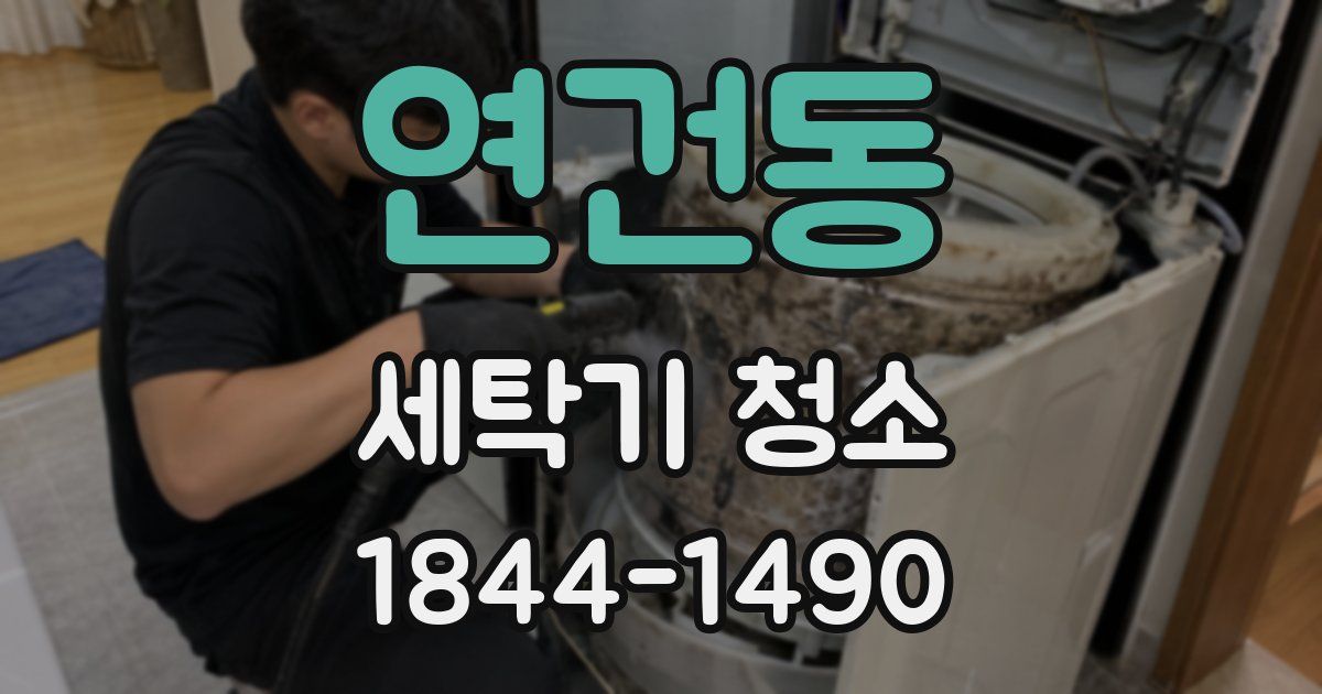 연건동 세탁기 청소