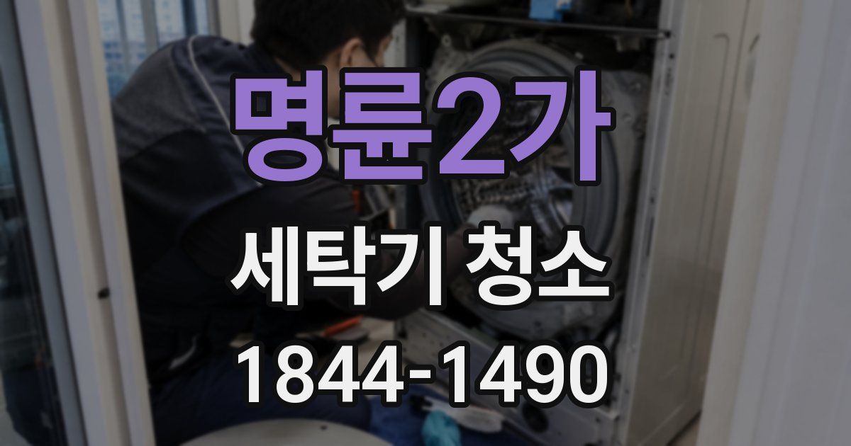 명륜2가 세탁기 청소