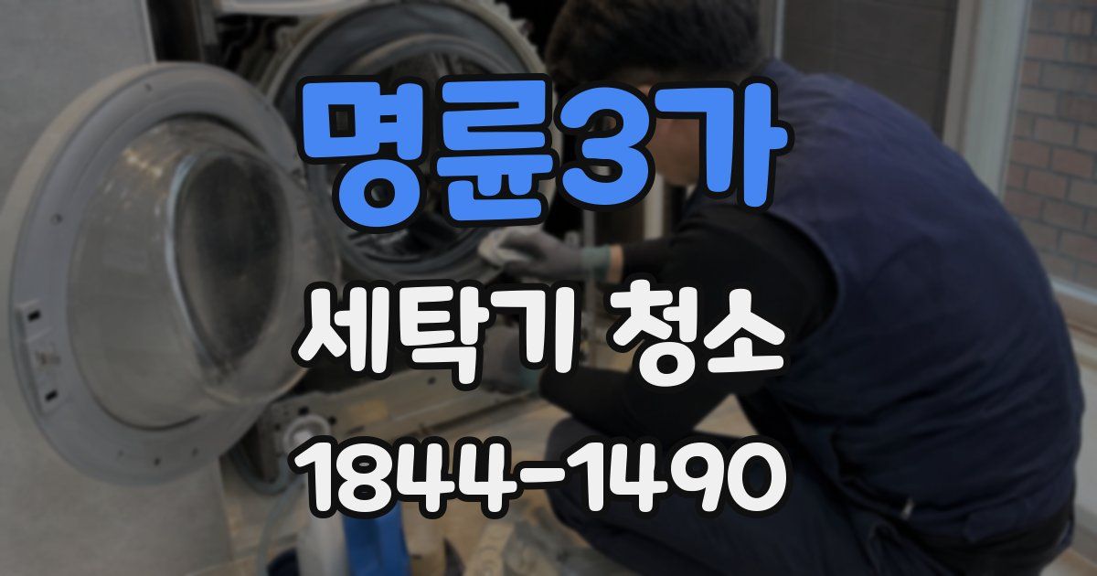 명륜3가 세탁기 청소