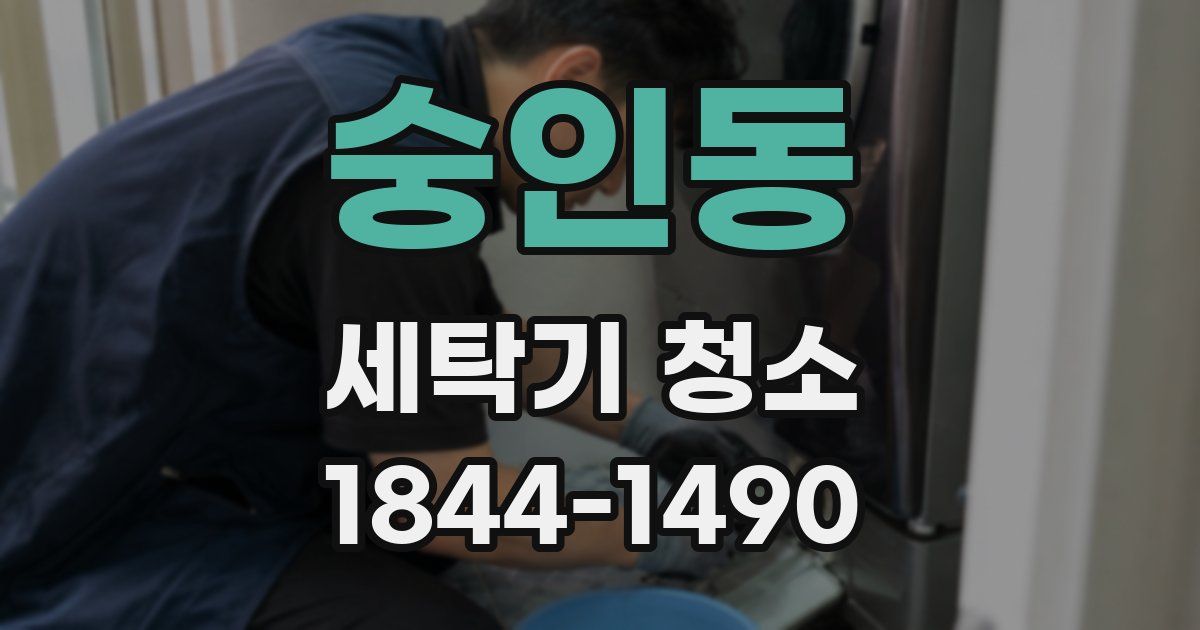 숭인동 세탁기 청소