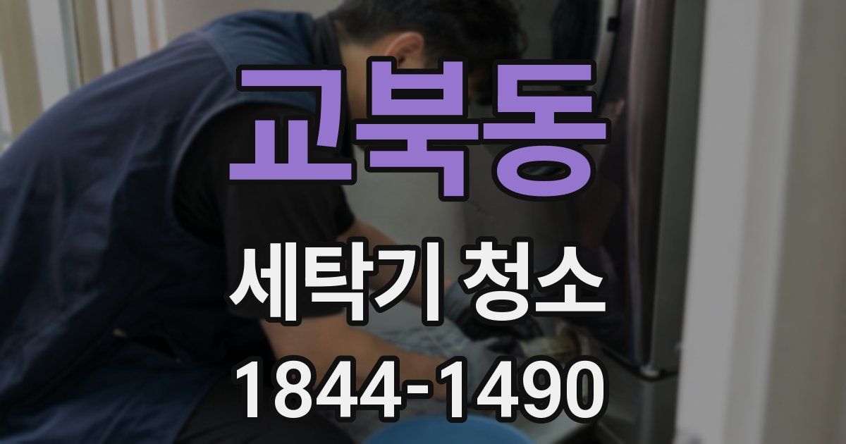교북동 세탁기 청소