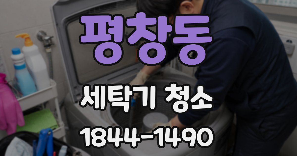 평창동 세탁기 청소