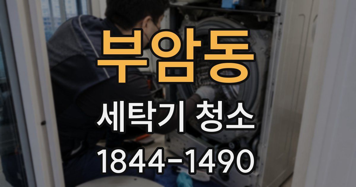 부암동 세탁기 청소