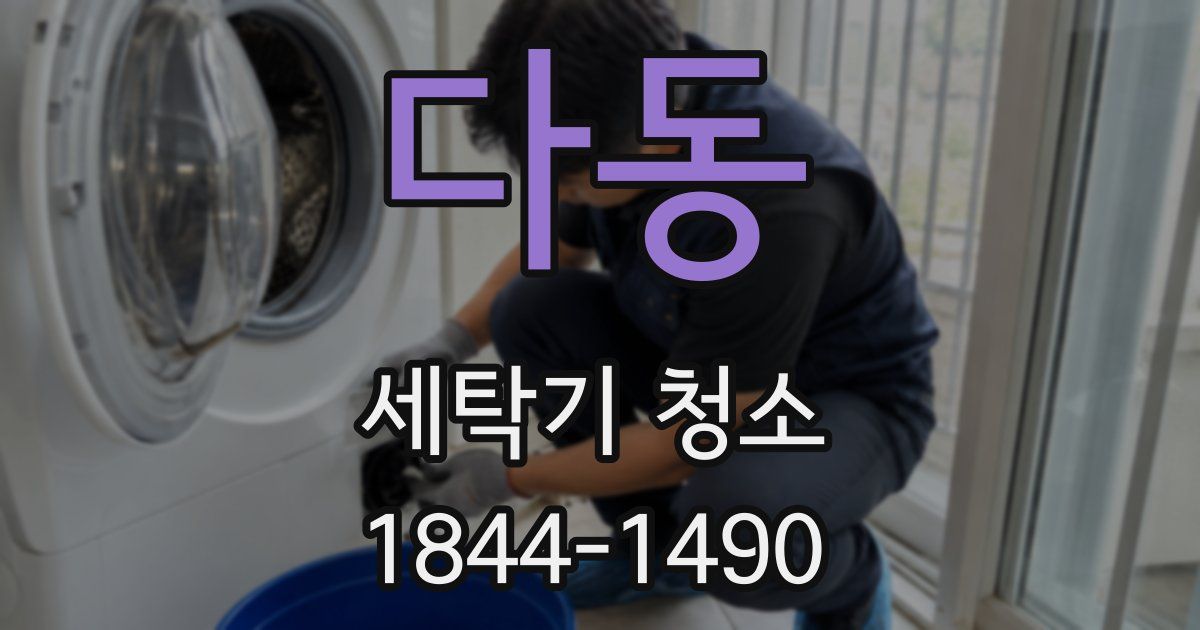 다동 세탁기 청소