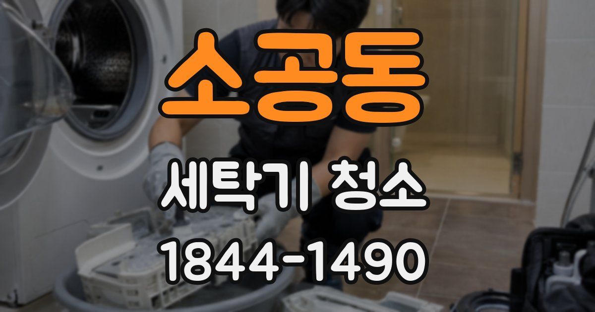 소공동 세탁기 청소