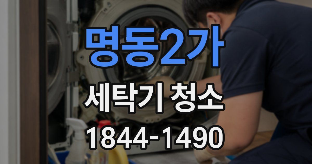 명동2가 세탁기 청소