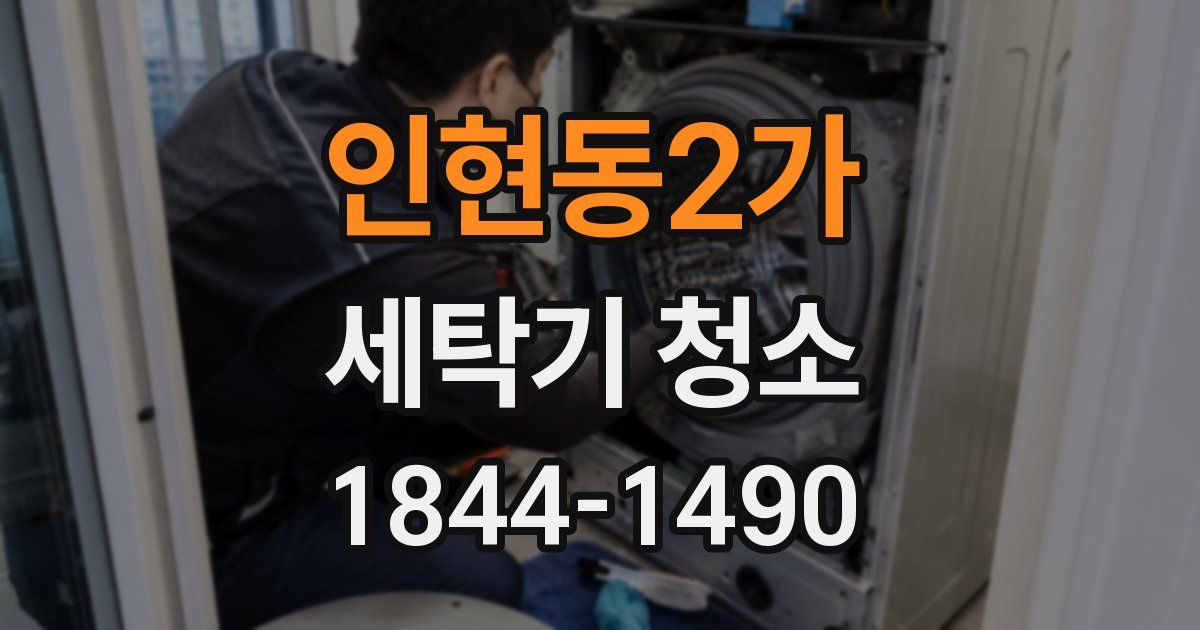 인현동2가 세탁기 청소