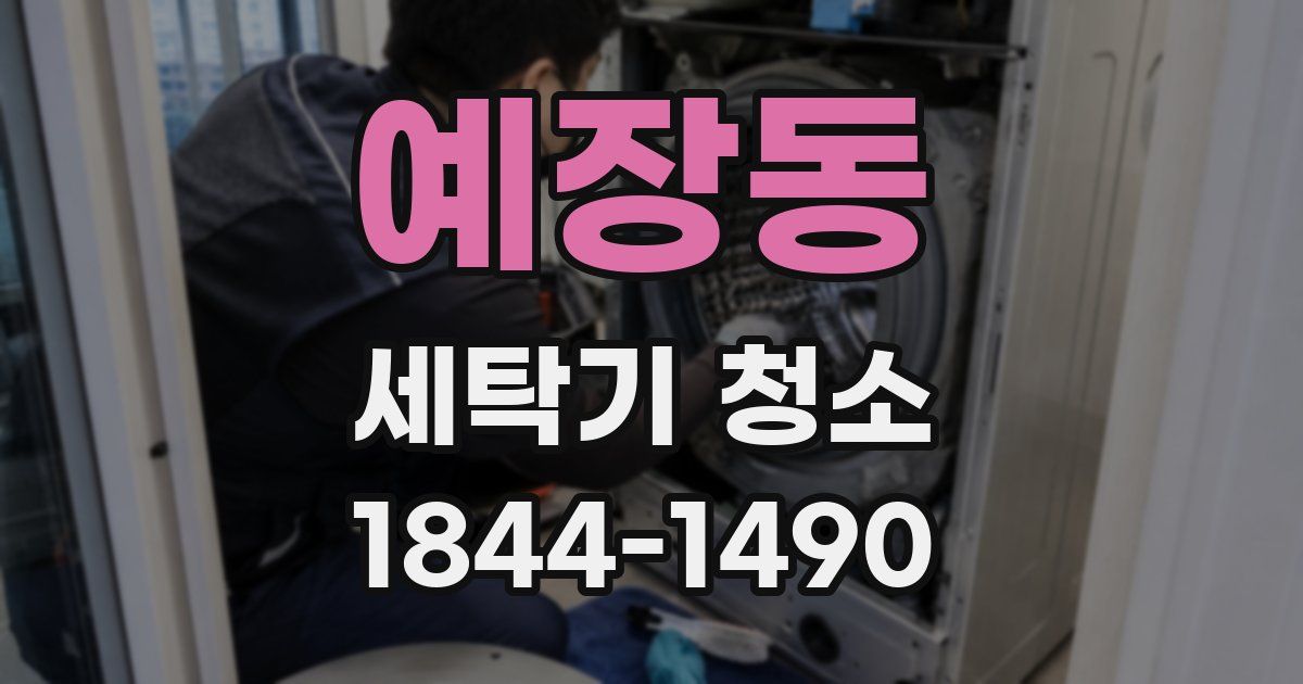 예장동 세탁기 청소