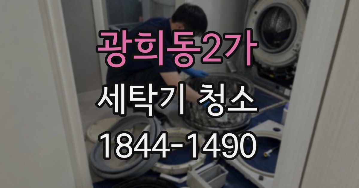 광희동2가 세탁기 청소