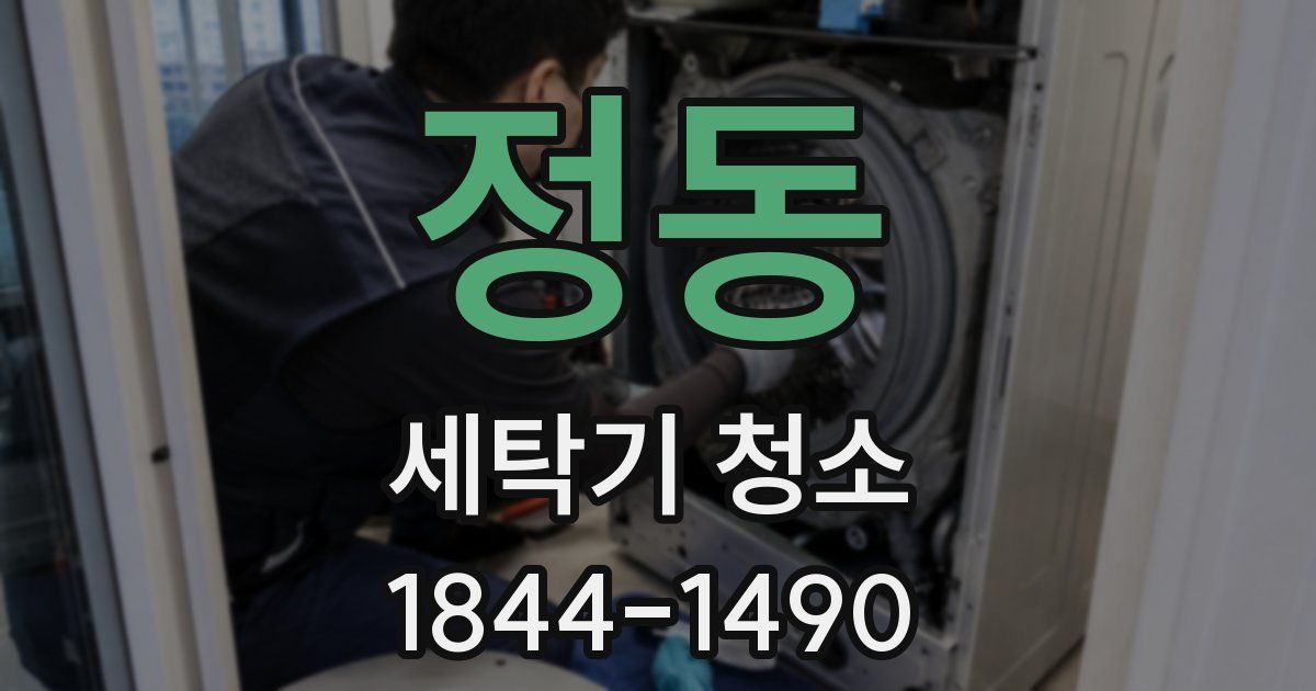 정동 세탁기 청소